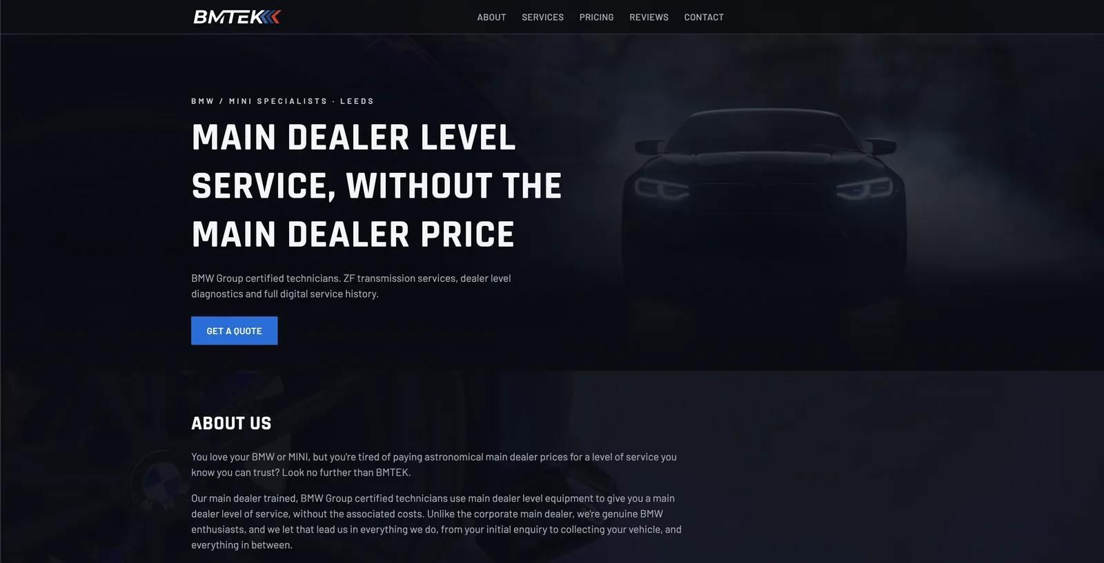 BMTEK website example