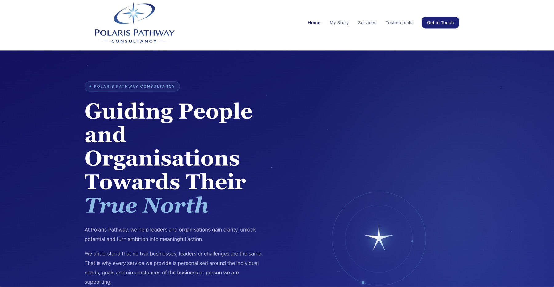 Polaris Consultancy website example