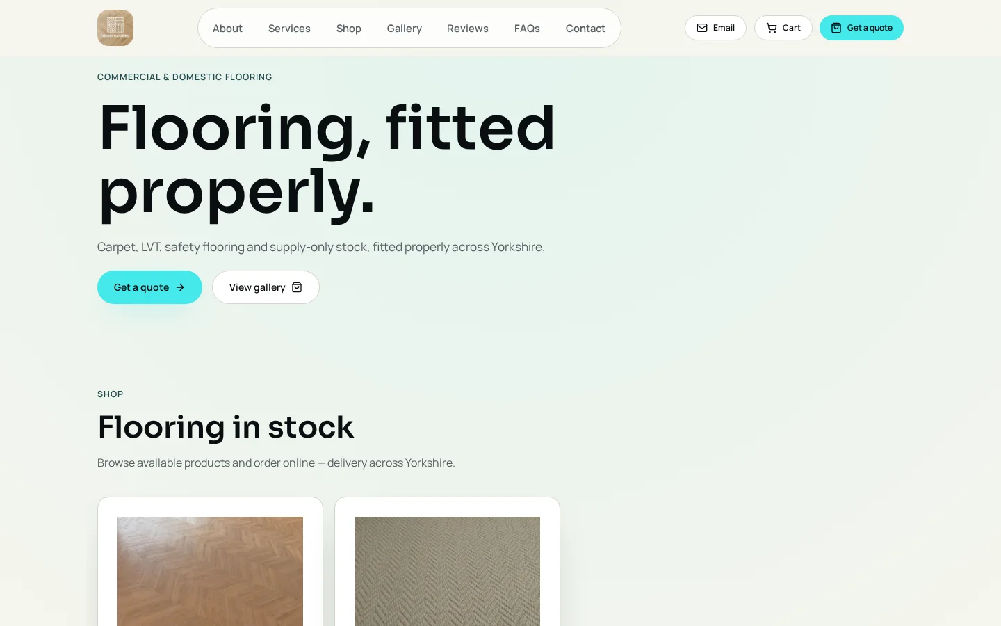 Finesse Flooring website example